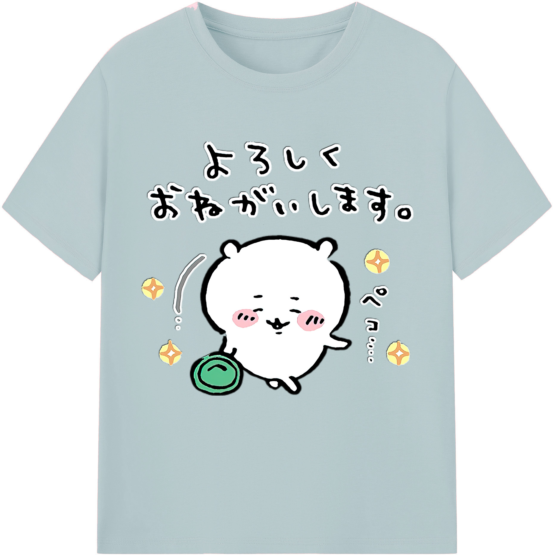 （画像用） ちいかわ ちいかわ Chii-kawa chiikawa 綿100％半袖Tシャツ（フロントプリント）